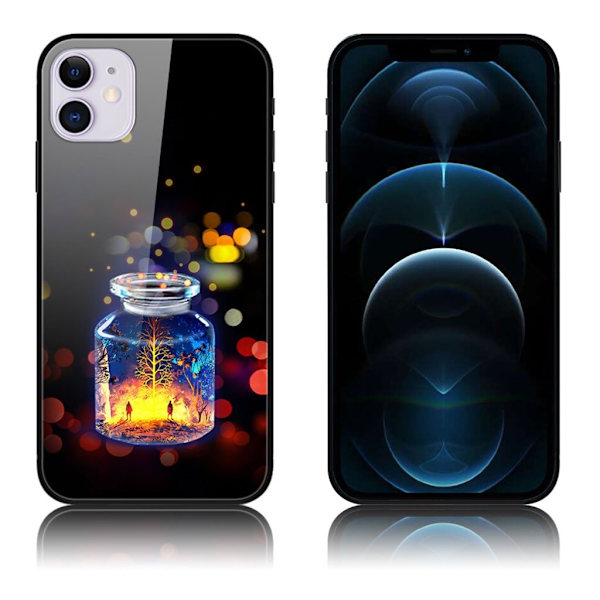 Fantasy iPhone 12 Pro & iPhone 12 cover - Ønskeflaske Multicolor