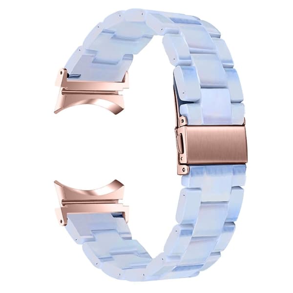 Cool urrem i resin-stil til Samsung Galaxy Watch 4 - Lyseblå Blue