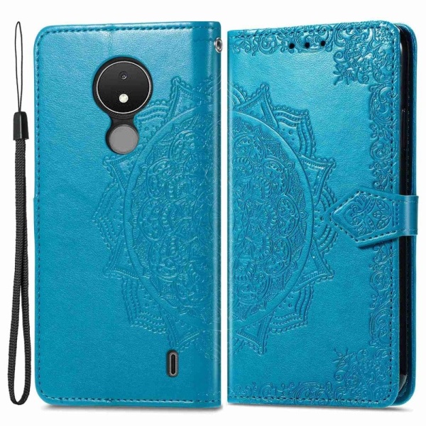 Mandala Nokia C21 Läppäkotelo - Sininen Blue