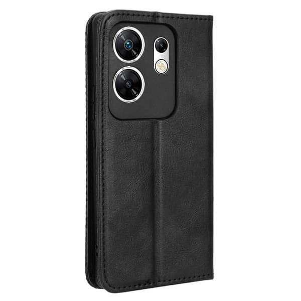 Bofink Vintage Infinix Zero 30 4G nahkakotelo - Musta Black