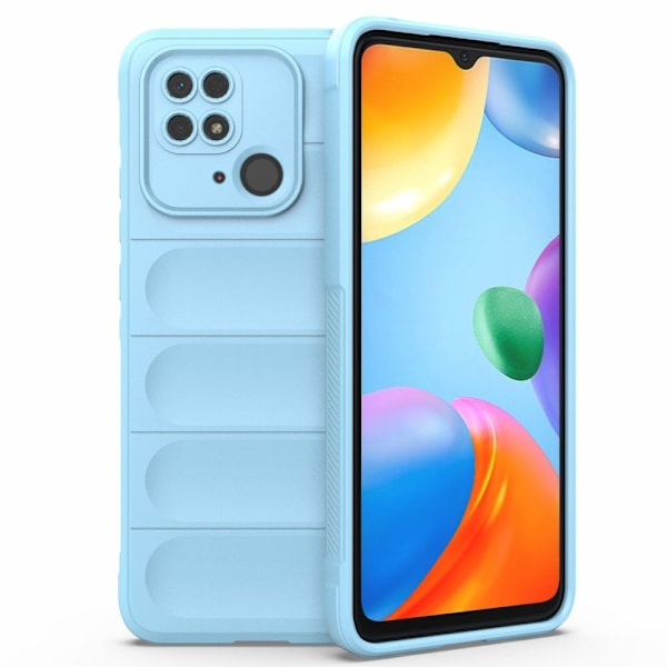 Mjukt greppformat Xiaomi Redmi 10C skal - Blå Blå