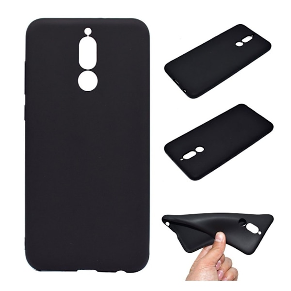 Huawei Mate 10 Lite beskyttelsesetui i silikone- og plastik i meget kompakt design - Sort Black