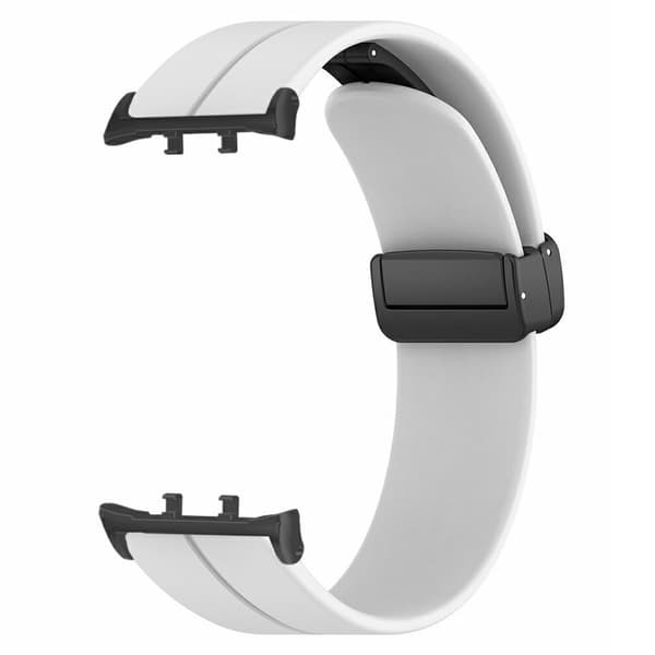 Honor Watch 5 Armband Silikonklockarmband med Magnetiskt Fällbart Lås - Vit Vit