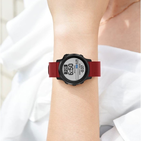 Garmin Fenix 6S Stilfuldt silikone Urrem - Rød Red