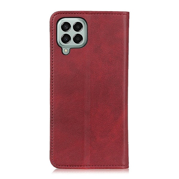 Äkta läder Samsung Galaxy M33 5G fodral - Röd Röd
