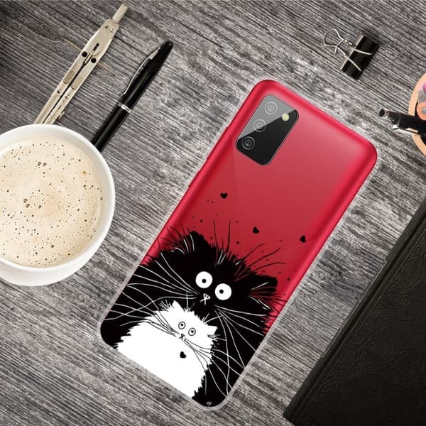 Deco Samsung Galaxy A02s Etui - To Katter Black