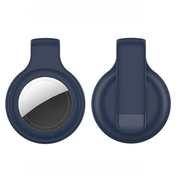 AirTags clip design silikonisuojus - Keskiyön Sininen Blue