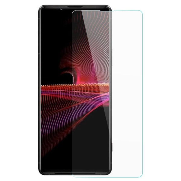 AMORUS kaari reuna karkaistua lasia näytönsuoja Sony Xperia 1 III:lle Transparent