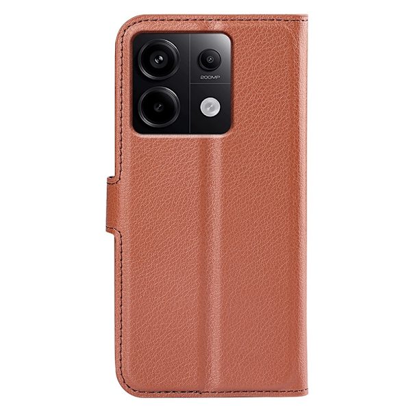 Klassisk Xiaomi Redmi Note 13 Pro 5G  Flip Etui - Brun Brown