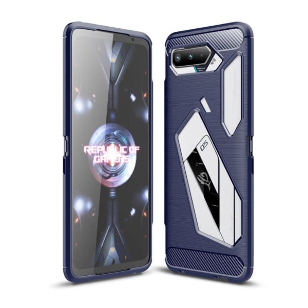 Carbon Flex case - ASUS ROG Phone 5 - Blå Blue