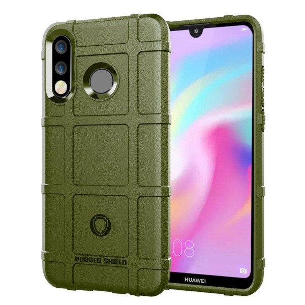 Huawei P30 Lite beskyttende gitter tekstur etui - Army Grøn Green