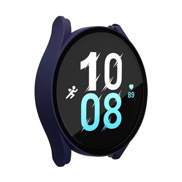 Samsung Galaxy Watch 5 (44mm) / 4 (44mm) protective cover with tempered glass - Midnight Blue Blå