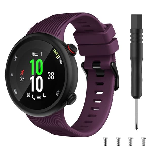 Garmin Forerunner 45 kestävä silikoninen ranneke - Violetti Purple