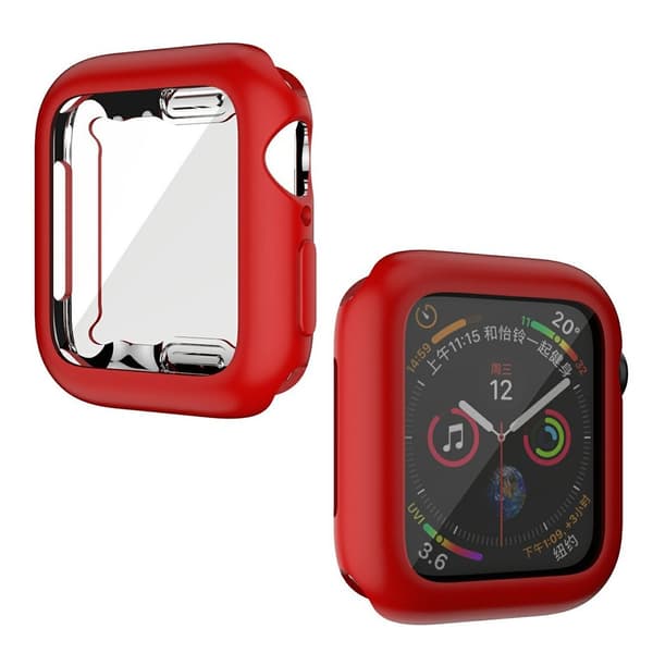 Apple Watch Series 6 / 5 44mm blød glans holdbar ramme - rød Red