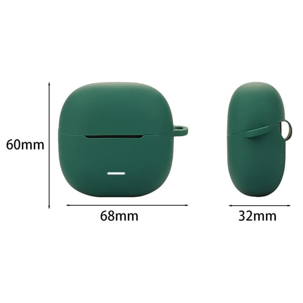 Xiaomi Redmi Buds 6 Lite Silikonfodral Skyddshölje med karbinhake - Vit Vit