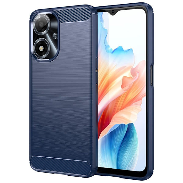 Carbon Flex Oppo A2m cover - Blå Blue