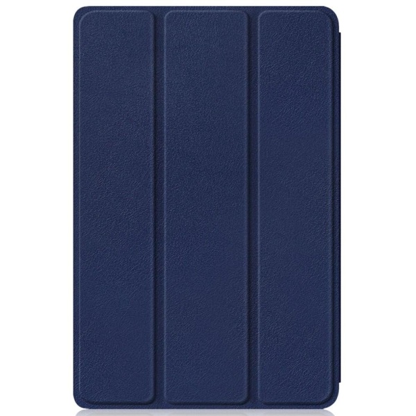 Tri-fold Leather Stand Case for Amazon Fire 7 (2022) - Blue Blå