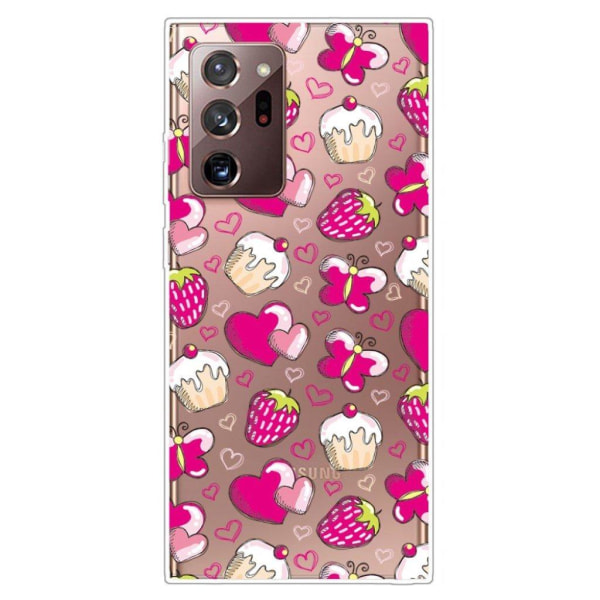 Deco Samsung Galaxy Note 20 Ultra kotelot - Mansikka Pink