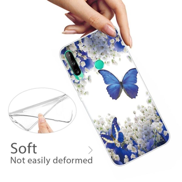 Deco Huawei P40 Lite E kuoret - Sininen Perhonen Multicolor