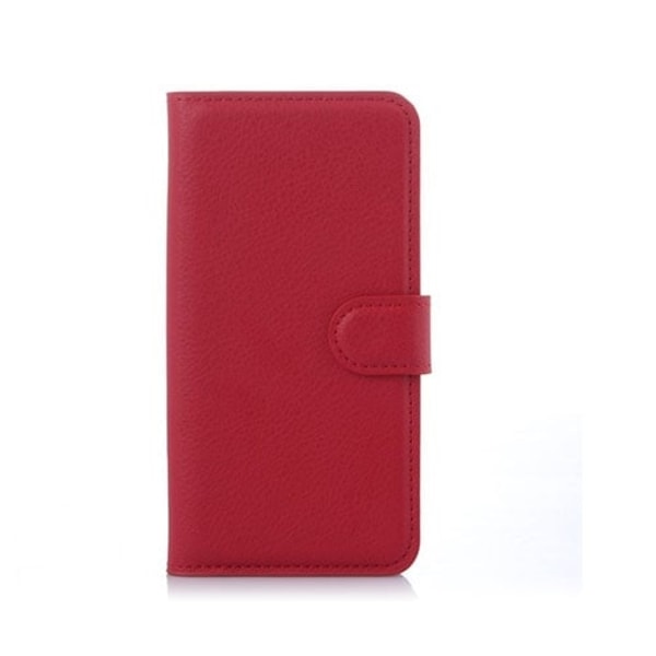 Lönnrot (Röd) Samsung Galaxy S6 Läder Fodral med Korthållare Röd