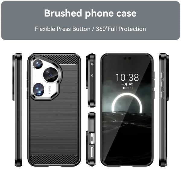 Carbon Flex Huawei Pura 70 Ultra kotelot - Musta Black