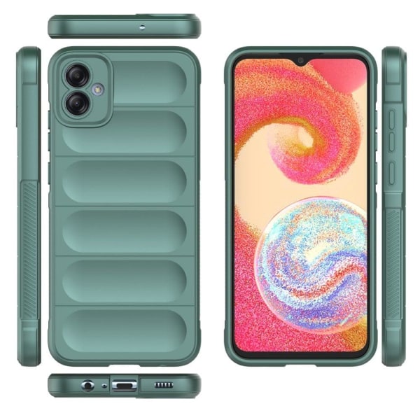 Mjukt greppformat Samsung Galaxy A04e skal - Grön Grön