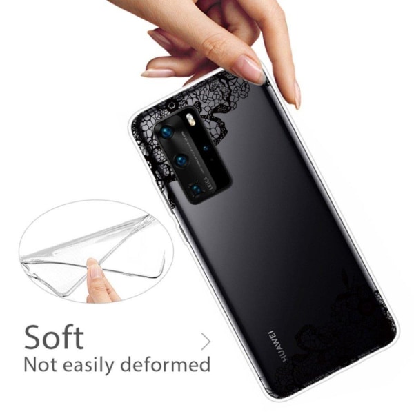 Deco Huawei P40 Cover - Blonderblomst Black