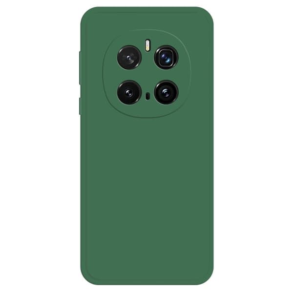 Honor Magic7 Pro 5G fleksibelt etui med rett kantbeskyttelse Telefondeksel - Midnattsgrønn Green