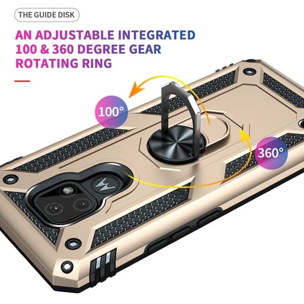 Bofink Combat Motorola Moto E7 Etui - Gull Gold