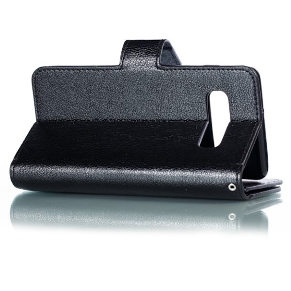 Crazy Horse Samsung Galaxy S10 Plus læder flip etui - Sort Black