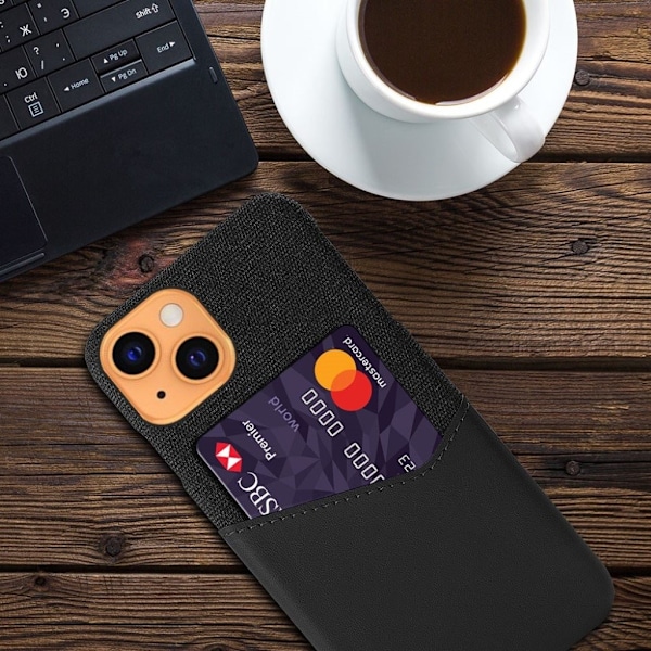 Bofink iPhone 13 Card Suojakuori - Musta Black