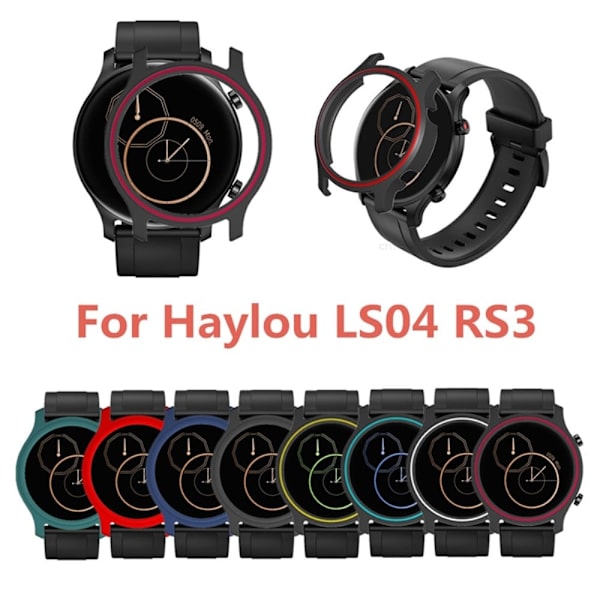 Haylou RS3 enkel farve rammeovertræk - Sort Black