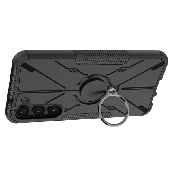 Kickstand-cover med magnetisk plade til Samsung Galaxy S23 Plus - Sort Black