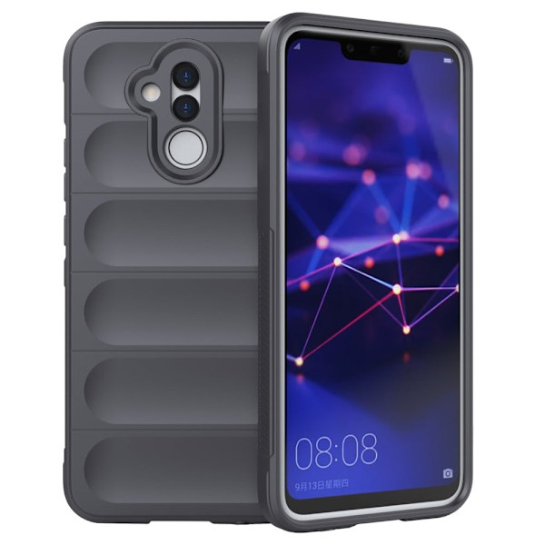 Mjukt greppformat Huawei Mate 20 Lite skal - Silver/Grå Silvergrå