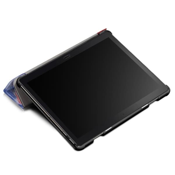 Lenovo Tab P10 läderfodral med mönster - Hjärt Format Träd multifärg