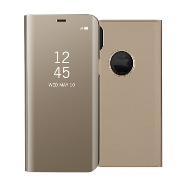 Mirror etui til iPhone X - Guld Gold