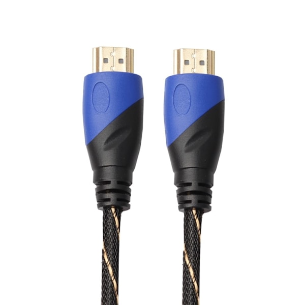 HDMI kabel i 1M mesh lager flätad V1.4 AV HD 3D for PS3 Xbox HDTV 1080P Blå