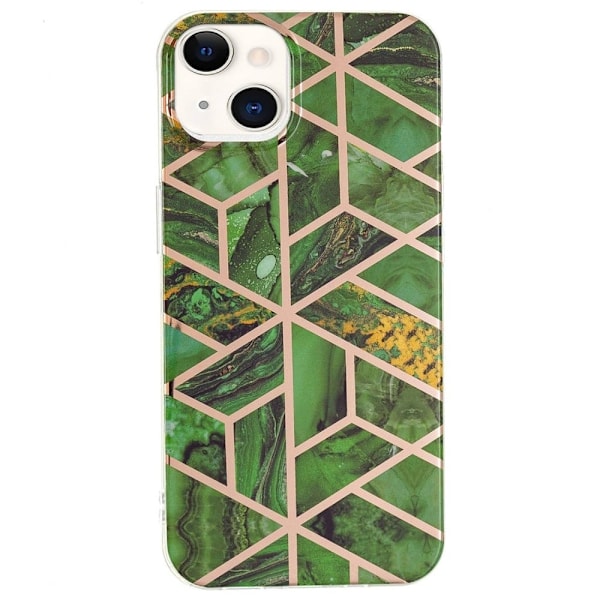 Marmormotiv iPhone 14 skal - Grön Grön