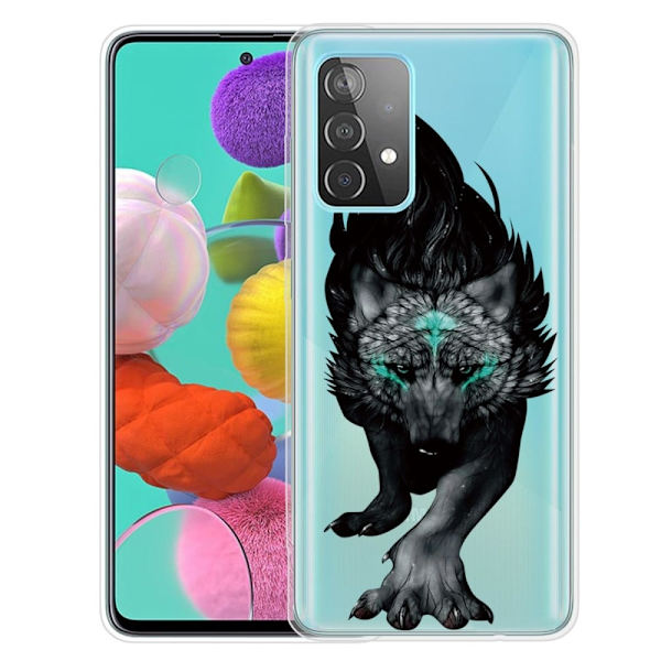Deco Samsung Galaxy A73 Suojakotelo - Wolf Black