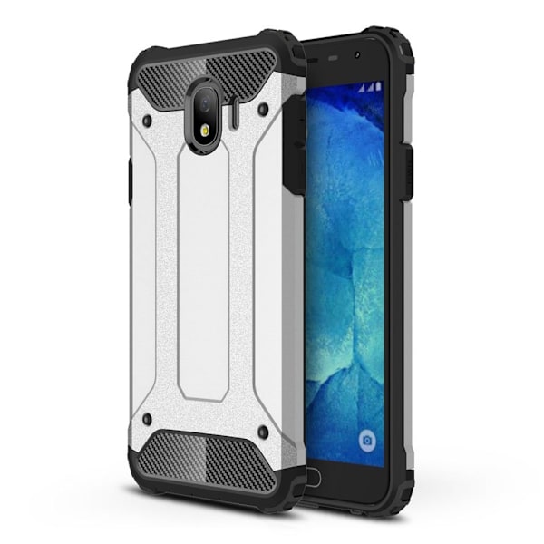 Samsung Galaxy J4 (2018) Armor Guard hybridskal - Silver Silvergrå