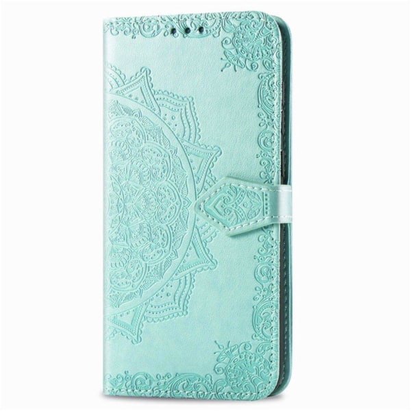 Mandala läder Samsung Galaxy M31 fodral - Grön Grön