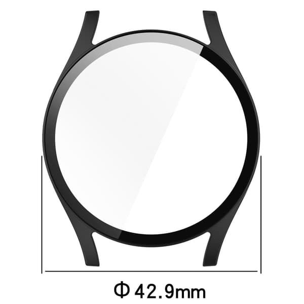 Samsung Galaxy Watch7 40mm Integrated Watch Case Tempered Glass Screen Protector - Ivory White White