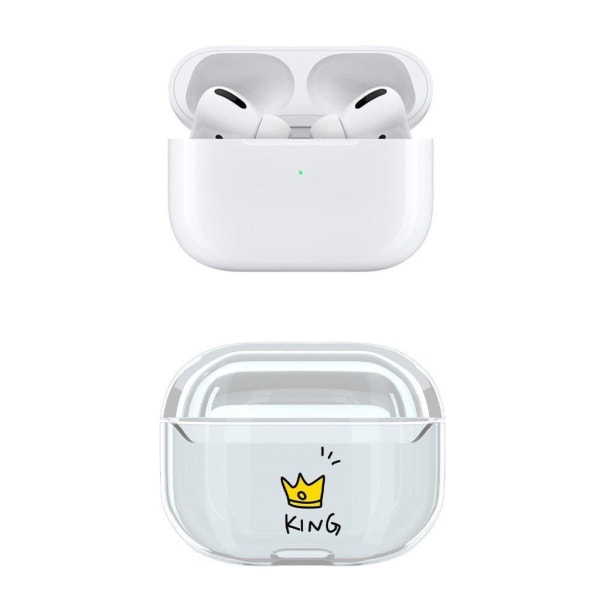 AirPods Pro cute pattern case - King White