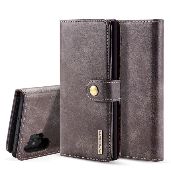 DG.MING Samsung Galaxy Note 10 Pro 2-in-1 Wallet etui - Grå Silver grey