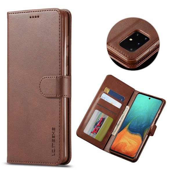 LC.IMEEKE Samsung Galaxy A31 Flip Etui - Kaffe Brown