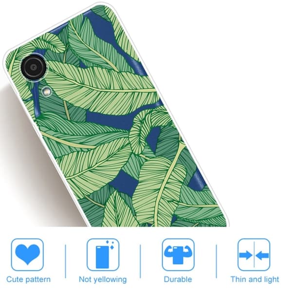 Deco Samsung Galaxy A03 Core Etui - Green Leaves Green