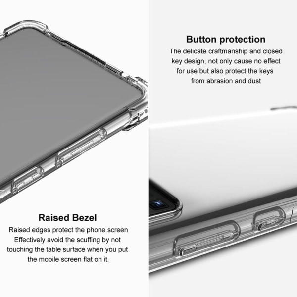 IMAK Airbag Cover til Motorola Edge 30 Ultra / X30 Pro - Transparent Transparent