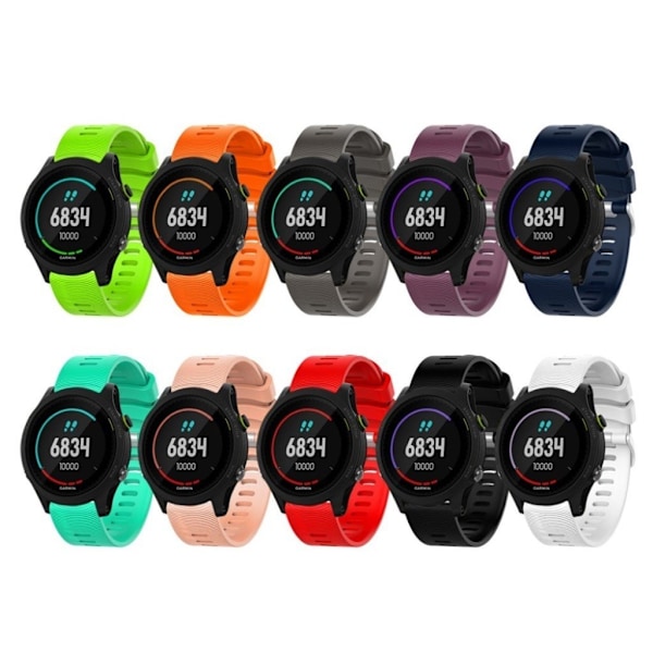 Garmin Forerunner 245 enkel silikone urrem - Sort Black