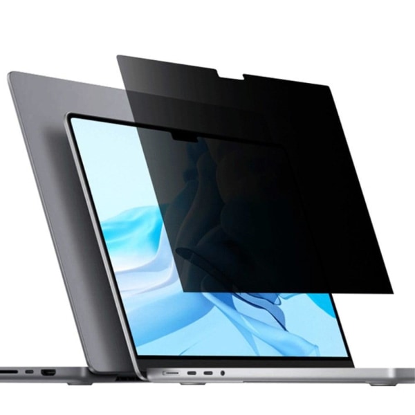 MacBook Pro 14 M1 / M1 Max (A2442, 2021) / M2 / M2 Max (A2779, 2023) skærmbeskyttelse af hærdet glas i antispion-stil Transparent