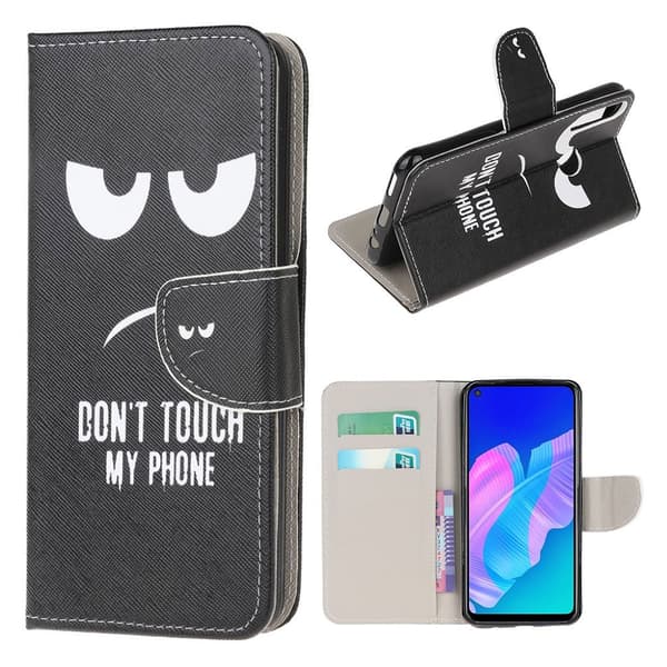 Wonderland Huawei P40 Lite E Etui - Rør ikke ved min telefon Black